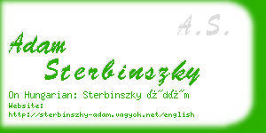 adam sterbinszky business card